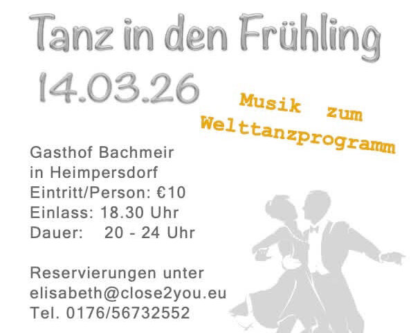 Tanzabend mit Close 2 You